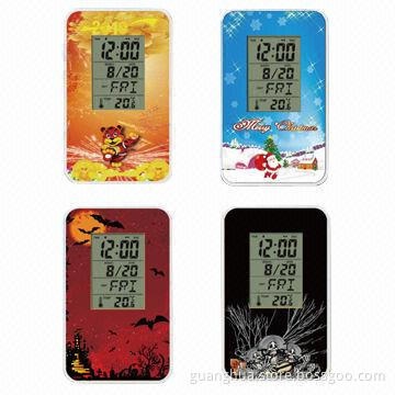 Cheap Digital Clocks with Temperature Display, Good Items as Promotional Gifts